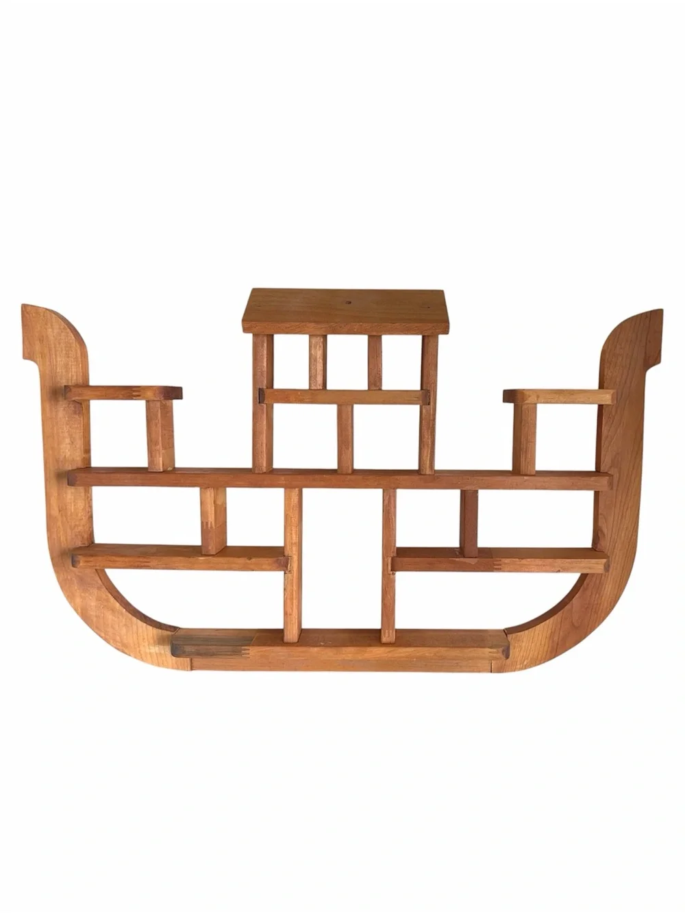 Vintage Noah’s Ark Wooden Wall Shelf Curio Display Shelf 22” Wide Nursery Decor